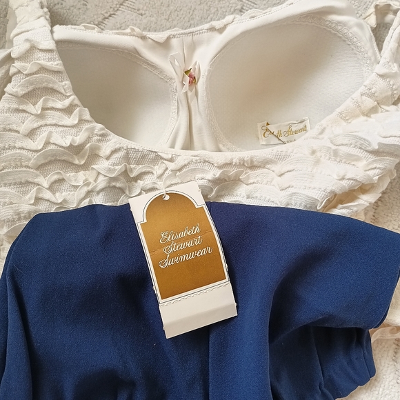 NOS ADORABLE " ELISABETH STEWART SWIMWEAR" RUFFLE! - Picture 14 of 16